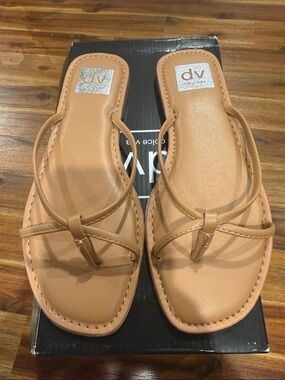DV by Dolce Vita Tan Minimal Thong Sandals
